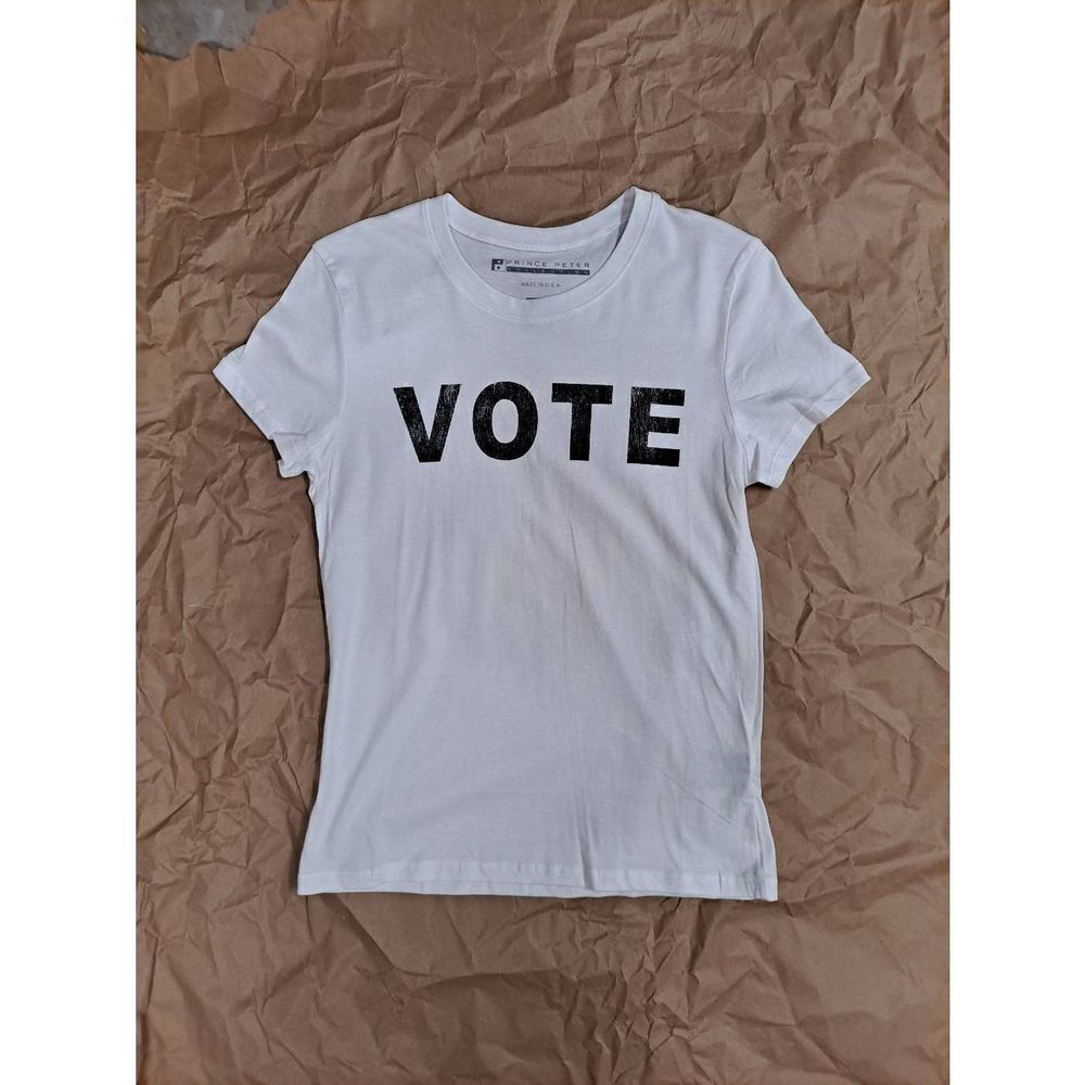 Prince Peter Collection "VOTE" Tee Milk XSmall